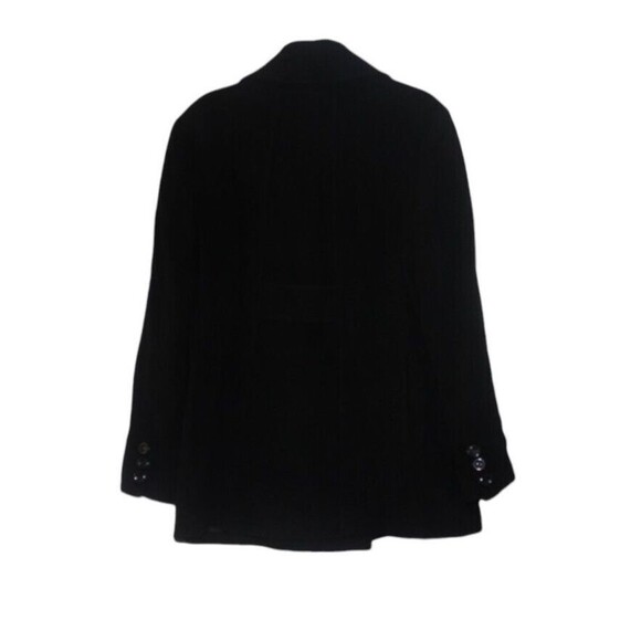 NEW Jones New York Wool Blend Peacoat Women's 14 Navy Blue Double Breasted NWT - Picture 4 of 7
